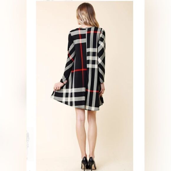 Lildy Buffalo Check Swing Tunic Dress - Picture 6 of 9